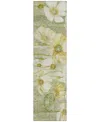 Addison Chantille Acn712 2'3"x7'6" Runner Area Rug In Sage