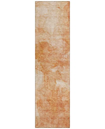 Addison Chantille Acn688 2'3"x7'6" Runner Area Rug In Salmon