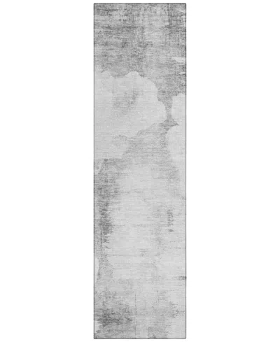 Addison Chantille Acn710 2'3"x7'6" Runner Area Rug In Silver