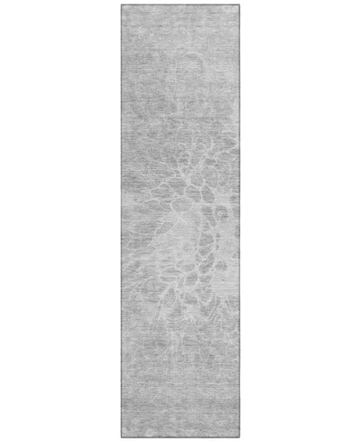 Addison Chantille Acn653 2'3"x7'6" Runner Area Rug In Silver
