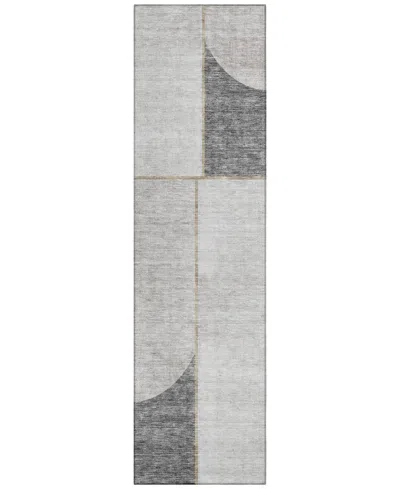 Addison Chantille Acn717 2'3"x7'6" Runner Area Rug In Gray