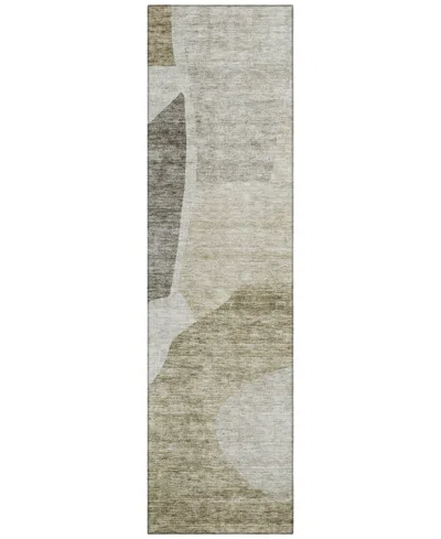 Addison Chantille Acn665 2'3"x7'6" Runner Area Rug In Taupe