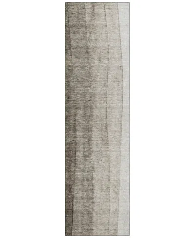 Addison Chantille Acn690 2'3"x7'6" Runner Area Rug In Taupe