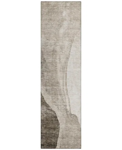 Addison Chantille Acn667 2'3"x7'6" Runner Area Rug In Taupe