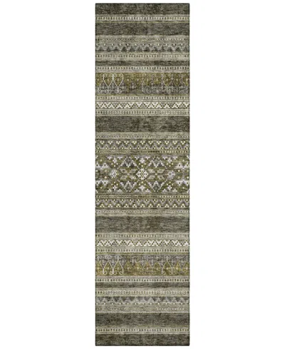 Addison Chantille Acn714 2'3"x7'6" Runner Area Rug In Taupe