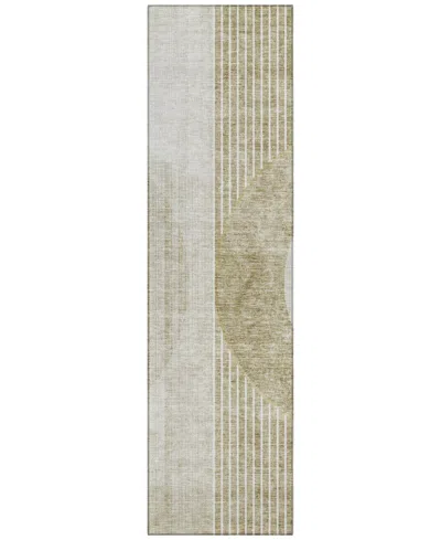 Addison Chantille Acn676 2'3"x7'6" Runner Area Rug In Taupe