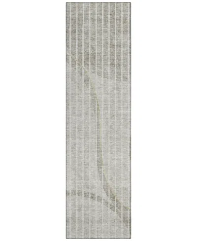 Addison Chantille Acn723 2'3"x7'6" Runner Area Rug In Taupe