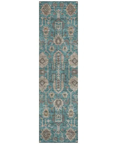 Addison Chantille Acn697 2'3"x7'6" Runner Area Rug In Teal