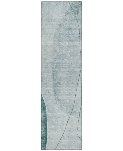 Addison Chantille Acn696 2'3"x7'6" Runner Area Rug In Teal
