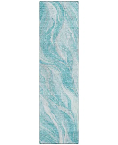 Addison Chantille Acn720 2'3"x7'6" Runner Area Rug In Teal