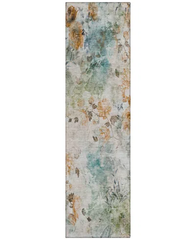 Addison Chantille Acn724 2'3"x7'6" Runner Area Rug In Teal