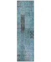 Addison Chantille Acn669 2'3"x7'6" Runner Area Rug In Teal
