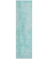 Addison Chantille Machine Washable Acn656 2'3"x7'6" Runner Area Rug In Teal