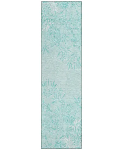 Addison Chantille Acn673 2'3"x7'6" Runner Area Rug In Teal