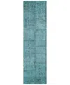 Addison Chantille Machine Washable Acn685 2'3"x7'6" Runner Area Rug In Teal
