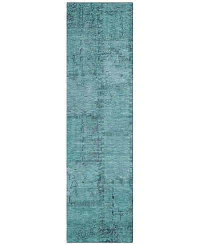 Addison Chantille Acn685 2'3"x7'6" Runner Area Rug In Teal