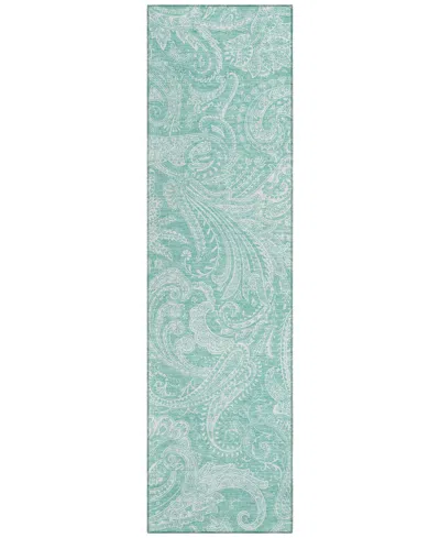 Addison Chantille Acn654 2'3"x7'6" Runner Area Rug In Teal