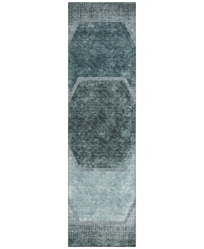 Addison Chantille Acn679 2'3"x7'6" Runner Area Rug In Teal