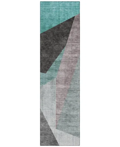 Addison Chantille Acn716 2'3"x7'6" Runner Area Rug In Teal