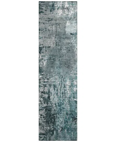 Addison Chantille Acn718 2'3"x7'6" Runner Area Rug In Teal