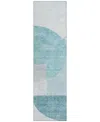 Addison Chantille Acn678 2'3"x7'6" Runner Area Rug In Teal