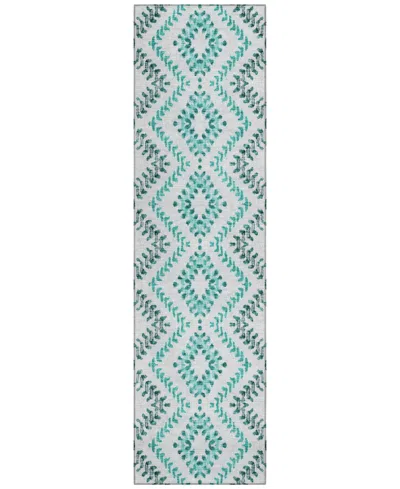 Addison Chantille Acn684 2'3"x7'6" Runner Area Rug In Teal