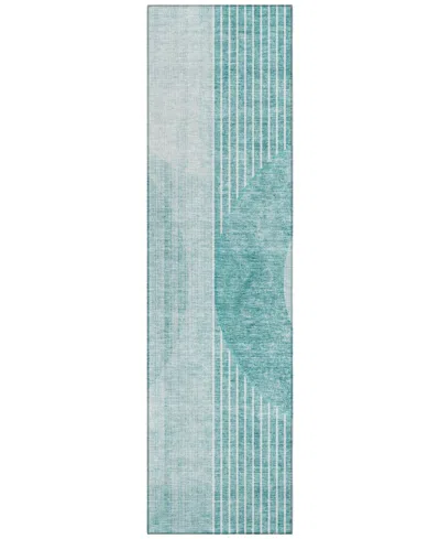 Addison Chantille Acn676 2'3"x7'6" Runner Area Rug In Teal