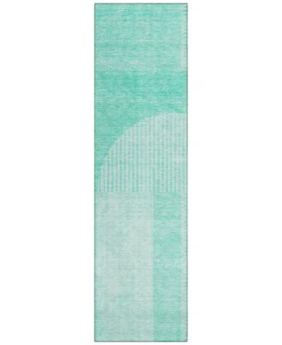 Addison Chantille Acn711 2'3"x7'6" Runner Area Rug In Teal
