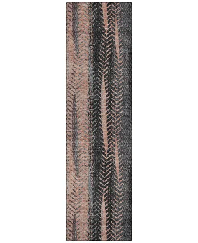 Addison Chantille Acn693 2'3"x7'6" Runner Area Rug In Terracotta
