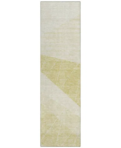 Addison Chantille Acn706 2'3"x7'6" Runner Area Rug In Wheat