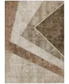 Addison Chantille Machine Washable Acn671 2'6"x3'10" Area Rug In Brown