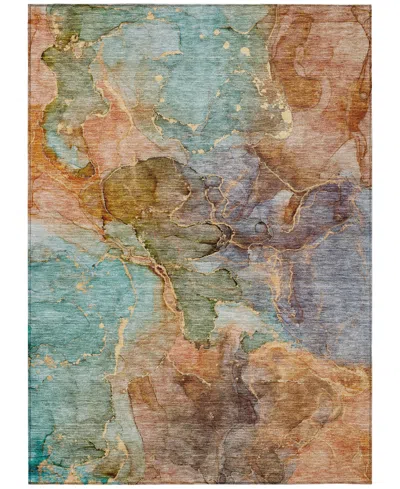 Addison Chantille Acn689 2'6"x3'10" Area Rug In Coral