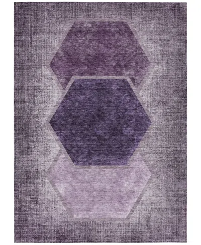 Addison Chantille Acn679 2'6"x3'10" Area Rug In Eggplant
