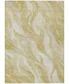 Addison Chantille Machine Washable Acn720 2'6"x3'10" Area Rug In Gold