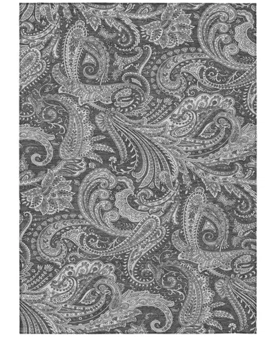 Addison Chantille Machine Washable Acn654 2'6"x3'10" Area Rug In Gray
