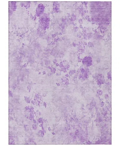 Addison Chantille Machine Washable Acn724 2'6"x3'10" Area Rug In Lavender
