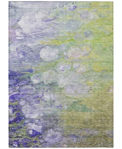 Addison Chantille Machine Washable Acn698 2'6"x3'10" Area Rug In Moss