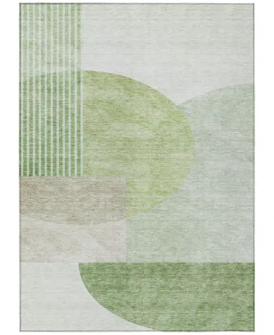 Addison Chantille Machine Washable Acn678 2'6"x3'10" Area Rug In Green