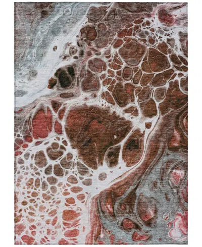 Addison Chantille Acn682 2'6"x3'10" Area Rug In Chocolate