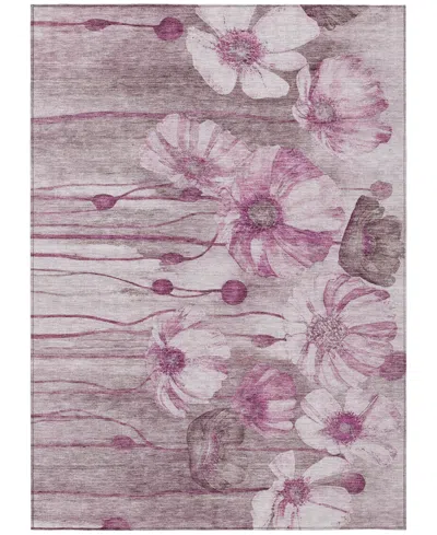 Addison Chantille Machine Washable Acn712 2'6"x3'10" Area Rug In Plum