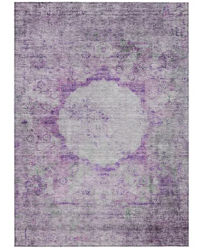 Addison Chantille Machine Washable Acn675 2'6"x3'10" Area Rug In Purple