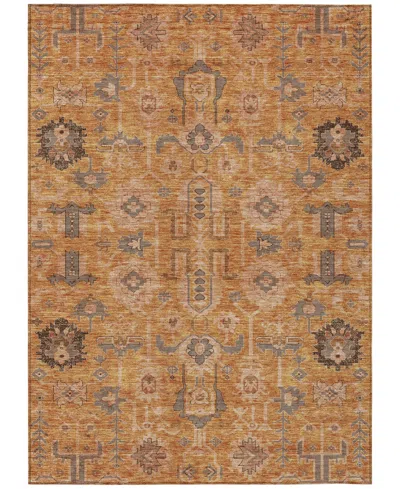 Addison Chantille Machine Washable Acn697 2'6"x3'10" Area Rug In Terracotta