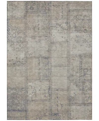 Addison Chantille Machine Washable Acn685 3'x5' Area Rug In Beige