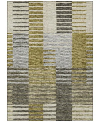 Addison Chantille Machine Washable Acn687 3'x5' Area Rug In Brown