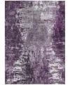 Addison Chantille Machine Washable Acn718 3'x5' Area Rug In Eggplant