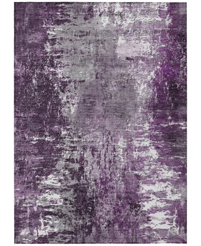 Addison Chantille Machine Washable Acn718 3'x5' Area Rug In Eggplant