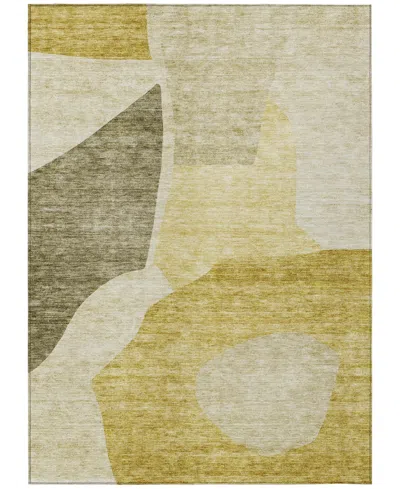 Addison Chantille Machine Washable Acn665 3'x5' Area Rug In Gold