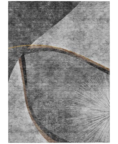 Addison Chantille Machine Washable Acn701 3'x5' Area Rug In Gray