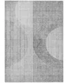 Addison Chantille Machine Washable Acn676 3'x5' Area Rug In Gray