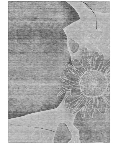 Addison Chantille Machine Washable Acn700 3'x5' Area Rug In Gray